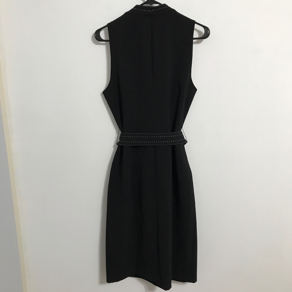 Iris Setlakwe Black Double-Breasted Belted Dress - image 2